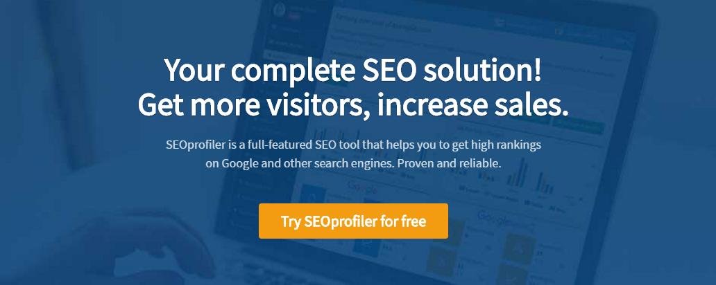 Complete SEO software solution- backlinks, optimization, analysis, rankings, keywords, competitive intelligence